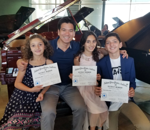 Student's Piano Guild Certificates